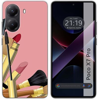 Tumundosmartphone Housse En Silicone Pour Xiaomi Poco X7 Pro 5g Design Pinceaux Dessins - Publicité Tumundosmartphone Housse En Silicone Pour Xiaomi Poco X7 Pro 5g Design Pinceaux Dessins - Publicité