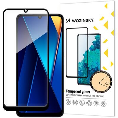 Wozinsky Protection D'Écran En Verre Trempé Pour Xiaomi Poco C65/redmi 13c Avec Cadre Noi - Publicité Wozinsky Protection D'Écran En Verre Trempé Pour Xiaomi Poco C65/redmi 13c Avec Cadre Noi - Publicité