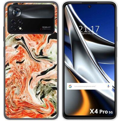 Tumundosmartphone Housse En Silicone Pour Xiaomi Poco X4 Pro 5g Design Marbre 12 Dessins - Publicité Tumundosmartphone Housse En Silicone Pour Xiaomi Poco X4 Pro 5g Design Marbre 12 Dessins - Publicité