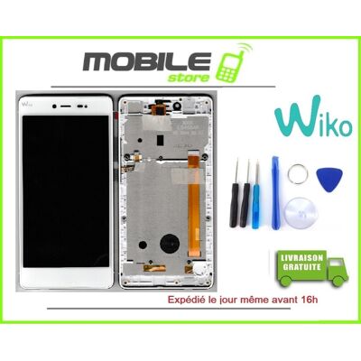Vitre Tactile + Ecran Lcd + Chassis Gold Original Pour Wiko Fever 4g + Outils - Publicité Vitre Tactile + Ecran Lcd + Chassis Gold Original Pour Wiko Fever 4g + Outils - Publicité