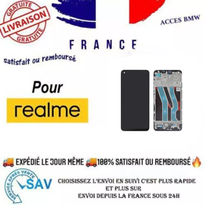 Original Ecran Lcd Complet Noir Avec Châssis Pour Realme 10 4g (Relife) - Publicité Original Ecran Lcd Complet Noir Avec Châssis Pour Realme 10 4g (Relife) - Publicité