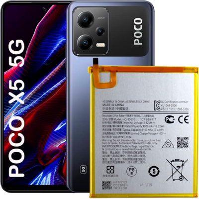 Sans Marque Batterie Du Xiaomi Poco X5 5g / Redmi Note 12 5g Bn5j 4900 Mah - Publicité Sans Marque Batterie Du Xiaomi Poco X5 5g / Redmi Note 12 5g Bn5j 4900 Mah - Publicité