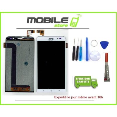 Vitre Tactile + Ecran Lcd Pour Asus Zenfone Go Zb552kl X007d Blanc Outils Colle - Publicité Vitre Tactile + Ecran Lcd Pour Asus Zenfone Go Zb552kl X007d Blanc Outils Colle - Publicité