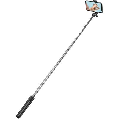 Wozinsky Selfie-Stick Whs1y Teleskop-Stativ 1m Mit Telefonhalterung, Schwarz - Publicité Wozinsky Selfie-Stick Whs1y Teleskop-Stativ 1m Mit Telefonhalterung, Schwarz - Publicité