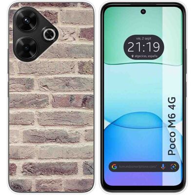 Tumundosmartphone Housse En Silicone Pour Xiaomi Poco M6 4g Design Brique 01 Dessins - Publicité Tumundosmartphone Housse En Silicone Pour Xiaomi Poco M6 4g Design Brique 01 Dessins - Publicité