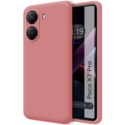 Tumundosmartphone Housse En Silicone Liquide Ultra Douce Pour Xiaomi Poco X7 Pro 5g Couleur Rose - Publicité Tumundosmartphone Housse En Silicone Liquide Ultra Douce Pour Xiaomi Poco X7 Pro 5g Couleur Rose - Publicité