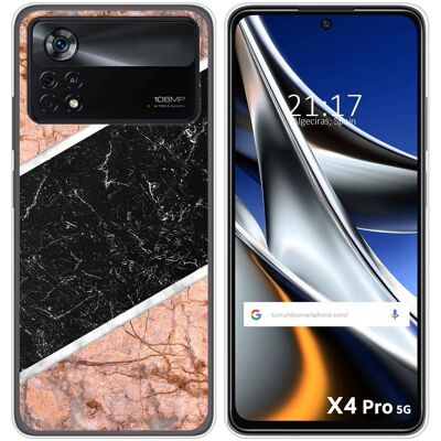 Tumundosmartphone Housse En Silicone Pour Xiaomi Poco X4 Pro 5g Design Marbre 07 Dessins - Publicité Tumundosmartphone Housse En Silicone Pour Xiaomi Poco X4 Pro 5g Design Marbre 07 Dessins - Publicité