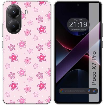 Xiaomi - Poco X7 Pro - Design fleurs - TPU - Coque de téléphone - Publicité Xiaomi - Poco X7 Pro - Design fleurs - TPU - Coque de téléphone - Publicité