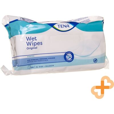 Tena Lingettes Humides Original 80 Pièces Soin Quotidien Peau Sensible 30x20cm - Publicité Tena Lingettes Humides Original 80 Pièces Soin Quotidien Peau Sensible 30x20cm - Publicité
