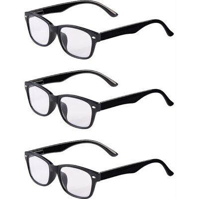 3 Paires De Lunettes De Lecture Unisexe - Dioptrie +3,0 - Newgen Medicals - Publicité 3 Paires De Lunettes De Lecture Unisexe - Dioptrie +3,0 - Newgen Medicals - Publicité