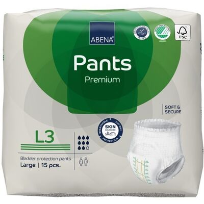 Abena Pantalon L3 Premium Adulte 15 Couches Vessie Protection Incontinence 2400 - Publicité Abena Pantalon L3 Premium Adulte 15 Couches Vessie Protection Incontinence 2400 - Publicité