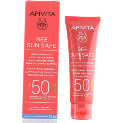 Crème Visage Apivita Anti Taches & Anti Age Spf50 Teinte Dorée 50 Ml -... Publicité Crème Visage Apivita Anti Taches & Anti Age Spf50 Teinte Dorée 50 Ml -... Publicité