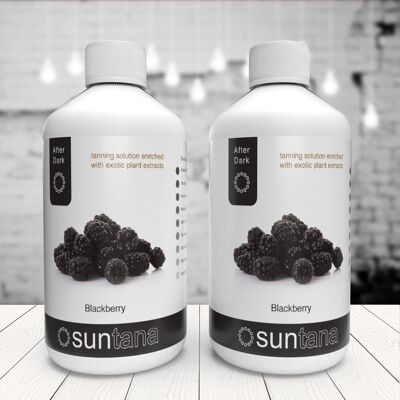 Suntana - Blackberry Parfumé Spray Tan - Parfum mûre - DHA 14% - Spray autobronzant - Publicité Suntana - Blackberry Parfumé Spray Tan - Parfum mûre - DHA 14% - Spray autobronzant - Publicité