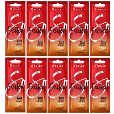 Soleo Excited Bronzer Tingle Warming X10pcs - Publicité Soleo Excited Bronzer Tingle Warming X10pcs - Publicité
