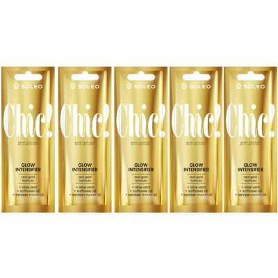 Soleo Chic! Accélérateur De Bronzage Aux Particules X5 - Publicité Soleo Chic! Accélérateur De Bronzage Aux Particules X5 - Publicité