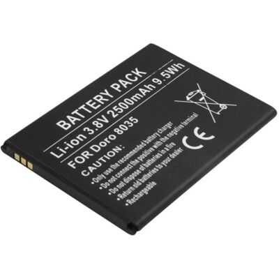Avizar Batterie Pour Doro 8035 Li-Ion 3.8v 2500mah 9.5wh Référence Dbt-2500a - Publicité Avizar Batterie Pour Doro 8035 Li-Ion 3.8v 2500mah 9.5wh Référence Dbt-2500a - Publicité