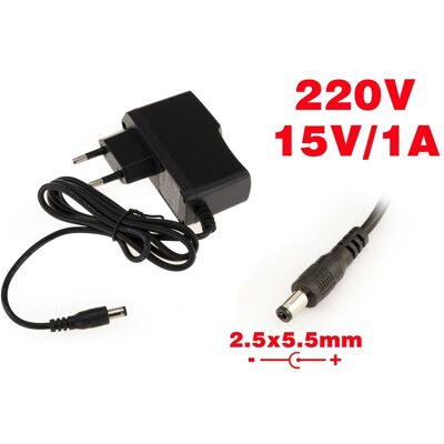 Kalea-Informatique Alimentation Externe - 15V 1A - Embout 2.5 X 5.5mm - Adaptateur secteur - Publicité Kalea-Informatique Alimentation Externe - 15V 1A - Embout 2.5 X 5.5mm - Adaptateur secteur - Publicité
