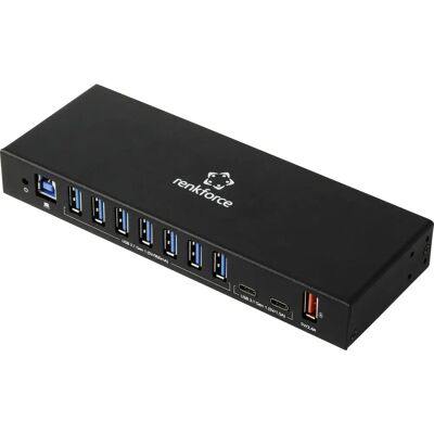 Renkforce Rf-7403762 Hub Usb 10 Ports Usb-A, Usb-C® Usb 3.2 Gen1 5 Gbit/s Pour - Publicité Renkforce Rf-7403762 Hub Usb 10 Ports Usb-A, Usb-C® Usb 3.2 Gen1 5 Gbit/s Pour - Publicité