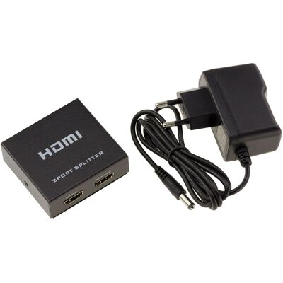 Kalea-Informatique Splitter Hdmi 1.4b - 2 Ports - Boitier Métal - Résolution 4k (2160x3840) - 3d - Publicité Kalea-Informatique Splitter Hdmi 1.4b - 2 Ports - Boitier Métal - Résolution 4k (2160x3840) - 3d - Publicité