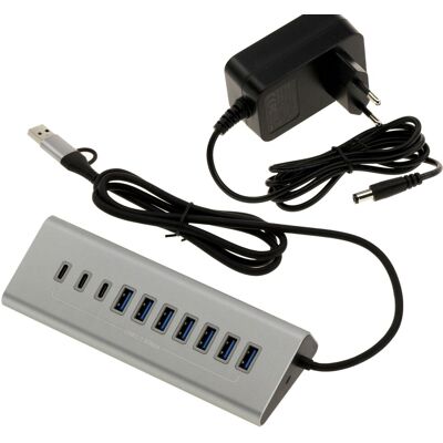 Kalea-Informatique Hub Multiprise Usb3 Aluminium 10 Ports (Usb 3.0 5gb) Avec Alimentation 12v 3a 7 - Publicité Kalea-Informatique Hub Multiprise Usb3 Aluminium 10 Ports (Usb 3.0 5gb) Avec Alimentation 12v 3a 7 - Publicité