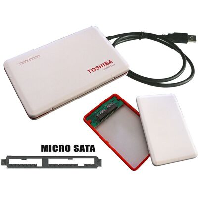 Boîtier en aluminium Kalea Informatique pour Microsata 1,8" - Publicité Boîtier en aluminium Kalea Informatique pour Microsata 1,8" - Publicité
