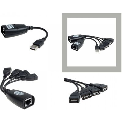 Kalea-Informatique Rallonge Usb 2.0 - Usb Extender - Avec 4 Ports Usb - Portée 30m - Publicité Kalea-Informatique Rallonge Usb 2.0 - Usb Extender - Avec 4 Ports Usb - Portée 30m - Publicité