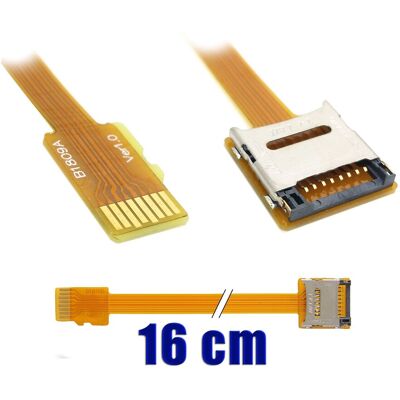 Adaptateur Rallonge MicroSD Kalea Informatique - 16cm - Extension Micro SD - Publicité Adaptateur Rallonge MicroSD Kalea Informatique - 16cm - Extension Micro SD - Publicité