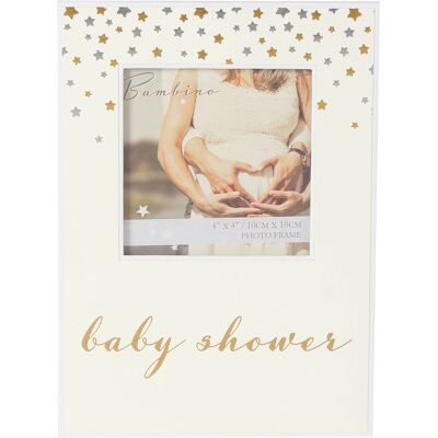 Cadre Photo Papercwrap Baby Shower Bambino En Motif Étoile 4\"X4\ - Publicité Cadre Photo Papercwrap Baby Shower Bambino En Motif Étoile 4\"X4\ - Publicité