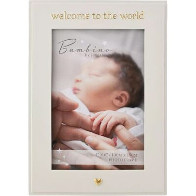 Bambino - Cadre Photo Welcome To The World (Wd3355) - Publicité Bambino - Cadre Photo Welcome To The World (Wd3355) - Publicité