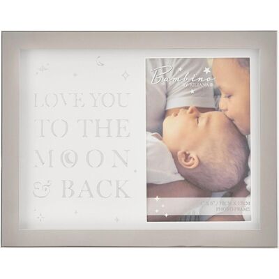 Cadre Photo Métal Bambino Je T'Aime Jusqu'À La Lune 4' X 6' Avec Inscription - Publicité Cadre Photo Métal Bambino Je T'Aime Jusqu'À La Lune 4' X 6' Avec Inscription - Publicité