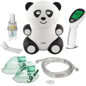 Promedix Set Inhalateur Pour Enfants Et Masque Filtrant, Thermomètre Infrarouge Panda - Publicité Promedix Set Inhalateur Pour Enfants Et Masque Filtrant, Thermomètre Infrarouge Panda - Publicité