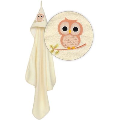 Babymatex Couverture De Baignoire Bébé 80x80 Cm Robin Crème Hibou - Publicité Babymatex Couverture De Baignoire Bébé 80x80 Cm Robin Crème Hibou - Publicité