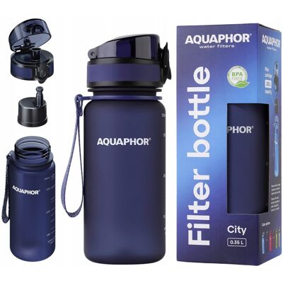 Sans Marque Butelka Z Filtrem Do Wody Aquaphor City 350 Ml Granatowa Bidon Na Trening - Publicité Sans Marque Butelka Z Filtrem Do Wody Aquaphor City 350 Ml Granatowa Bidon Na Trening - Publicité