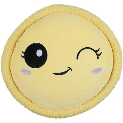 Sans Marque Coussin En Peluche En Forme De Macaron, Jaune, En Polyester - Publicité Sans Marque Coussin En Peluche En Forme De Macaron, Jaune, En Polyester - Publicité