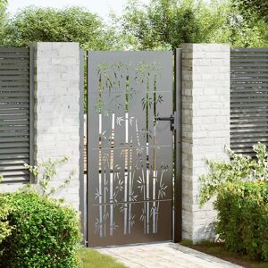 Porte De Jardin Noir 110 X 205 Cm Acier Enduit De Poudre Vidaxl - Publicité Porte De Jardin Noir 110 X 205 Cm Acier Enduit De Poudre Vidaxl - Publicité