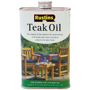 Rustins Huile Pour Teck 250ml Pour Bois Intérieur & Extérieur - Publicité Rustins Huile Pour Teck 250ml Pour Bois Intérieur & Extérieur - Publicité