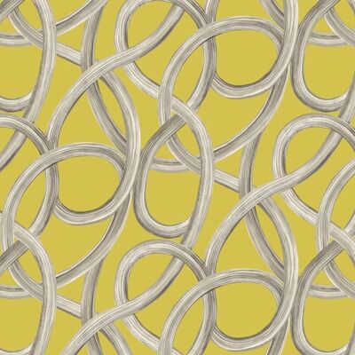 Ohpopsi - Cep50125w - Twisted Geo Chartreuse - Papier peint - Publicité Ohpopsi - Cep50125w - Twisted Geo Chartreuse - Papier peint - Publicité