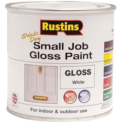 Rustins - GPWHW250 - Blanc - 250ml - Peinture - Publicité Rustins - GPWHW250 - Blanc - 250ml - Peinture - Publicité