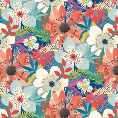 Ohpopsi - Cep50104w - Indigo - Floral Riot - Papier peint - Publicité Ohpopsi - Cep50104w - Indigo - Floral Riot - Papier peint - Publicité