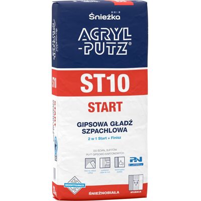 Śnieżka - Acryl Putz Start - ST10 - Enduit de plâtre - Publicité Śnieżka - Acryl Putz Start - ST10 - Enduit de plâtre - Publicité