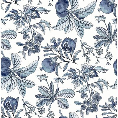 Fd26811_middleton Papier Peint Classique Botanique Bleu Marine Fine Decor - Publicité Fd26811_middleton Papier Peint Classique Botanique Bleu Marine Fine Decor - Publicité