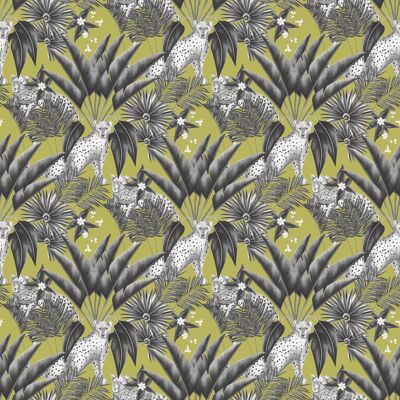 Ohpopsi - Wld53105w - Citron vert - Cheetah Sable - wallpaper - Publicité Ohpopsi - Wld53105w - Citron vert - Cheetah Sable - wallpaper - Publicité