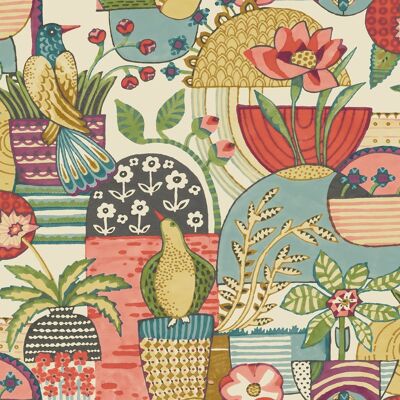 Fd26558_hannah Collage Floral Bleu Marine Corail Vert Fine Decor Papier Peint - Publicité Fd26558_hannah Collage Floral Bleu Marine Corail Vert Fine Decor Papier Peint - Publicité