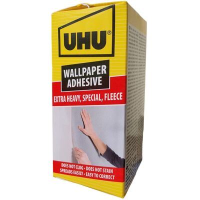 Uhu Colle Extra-Forte Pour Papiers Peints Lourds Speciaux Non Tissés 180g - Publicité Uhu Colle Extra-Forte Pour Papiers Peints Lourds Speciaux Non Tissés 180g - Publicité