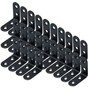 Uxcell Équerres Acier Inox Noir Angle Attache Protecteur Étagères Support24pcs50x50mm - Publicité Uxcell Équerres Acier Inox Noir Angle Attache Protecteur Étagères Support24pcs50x50mm - Publicité