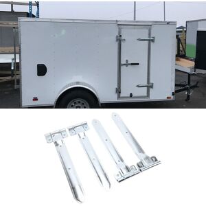Sans Marque/générique 4 Charnières De Porte De Remorque De 40 6 Cm (16 Po) Avec Sangle Métallique - Publicité Sans Marque/générique 4 Charnières De Porte De Remorque De 40 6 Cm (16 Po) Avec Sangle Métallique - Publicité