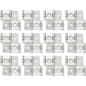 Uxcell Plaque Pliante Pour Charnières Double Effet, 12 Pièces 1,85\", Nickel Argenté - Publicité Uxcell Plaque Pliante Pour Charnières Double Effet, 12 Pièces 1,85\", Nickel Argenté - Publicité