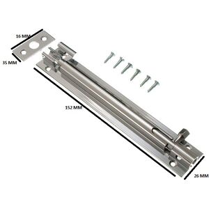 Onestopdiy Porte Tonneau Coulissant Verrou À Manivelle Compensé 150mm 6 In Chromée Avec Vis - Publicité Onestopdiy Porte Tonneau Coulissant Verrou À Manivelle Compensé 150mm 6 In Chromée Avec Vis - Publicité