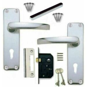 Hsd Serrure Pack Ensemble Avec Plaque Charnières 2 Clés Poignées Verrou & Vis - Publicité Hsd Serrure Pack Ensemble Avec Plaque Charnières 2 Clés Poignées Verrou & Vis - Publicité