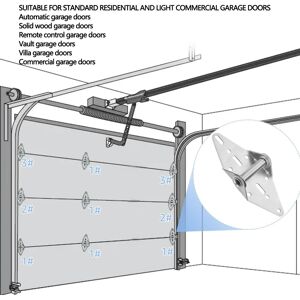 Sans Marque/générique Kit Complet De Quincaillerie Pour Porte De Garage Avec Supports Robustes Pour Po - Publicité Sans Marque/générique Kit Complet De Quincaillerie Pour Porte De Garage Avec Supports Robustes Pour Po - Publicité
